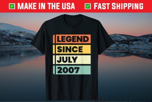 Legend Since July 2007 12 Years Old Birthday Classic T-Shirt