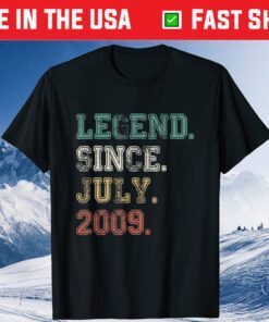 Legend Since July 2009 12th Birthday 12 Years Old Classic T-Shirt