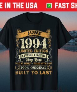 Legend Since June 1994 Distressed 27th Birthday Retro 27 Years Old Classic T-Shirt