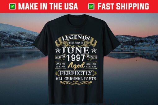 Legends Were Born In June 1997 24th Birthday Classic T-Shirt