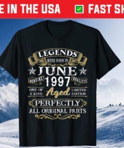 Legends Were Born In June 1997 24th Birthday Classic T-Shirt