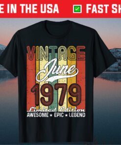 Limited Edition June 1979 42nd Birthday Vintage Classic T-Shirt