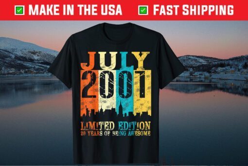 Made In July 2001 20th Birthday 20 Limited Edition Classic T-Shirt