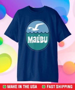 Malibu California Vintage Retro 1970's Design Gift T-Shirt