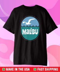 Malibu California Vintage Retro 1970's Design Gift T-Shirt