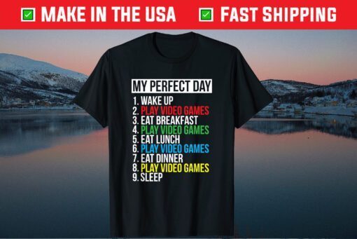 My Perfect Day Video Games Cool Gamer Classic T-shirt