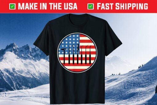 Patriotic US Flag 4th Of July Locksmith Locksmithing Classic T-Shirt