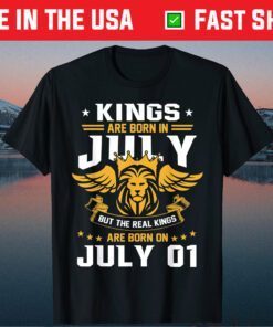 Real Kings Are Born On July 1st Birthday Classic T-Shirt