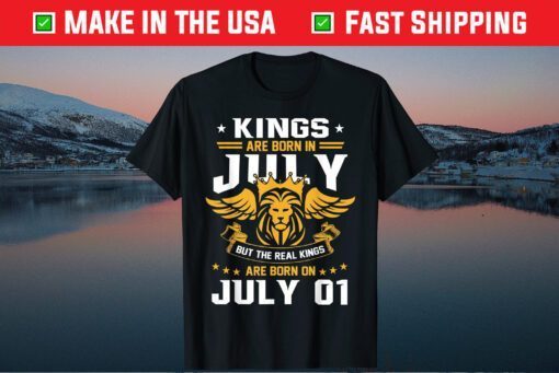 Real Kings Are Born On July 1st Birthday Classic T-Shirt