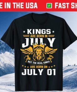 Real Kings Are Born On July 1st Birthday Classic T-Shirt