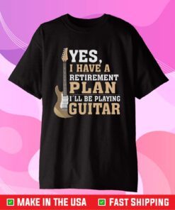 Retired Guitar Player Shirt Rock and Roll Fathers Day Classic T Shirt