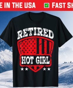 Retired Hot Girl 4th Fourth Of July Flag Retirement Classic T-Shirt