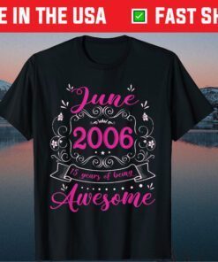 Retro June 2006 15th Birthday Vintage 15 Years Old Classic T-Shirt