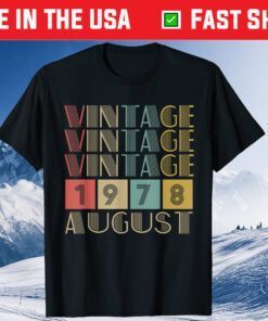 Retro Vintage August 1978 41st Birthday Classic T-Shirt