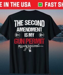 The 2nd Amendment Is My Gun Permit - AR-15 Gun Rights US 2021 T-Shirt