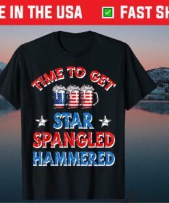 Time To Get Star Spangled Hammered 4th Of July Beer Western Classic T-Shirt