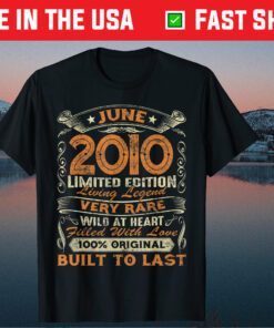 Vintage 11 Years Old June 2010 Limited Edition 11th Birthday Classic T-Shirt