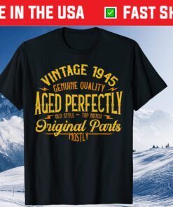Vintage 1945 75th Birthday 75 Years Old Classic T-Shirt