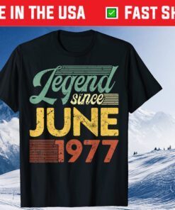 Vintage Birthday Since June 1977 Classic T-Shirt