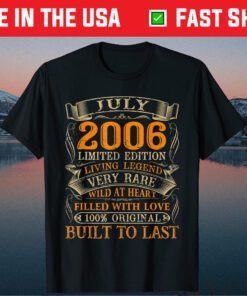 Vintage July 2006 14 Years Old 14th Birthday Classic T-Shirt