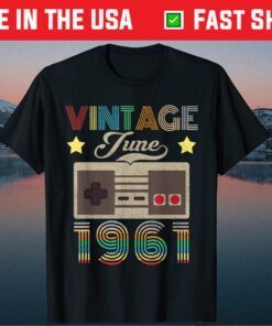Vintage June 1961 60th Birthday 60 Year Old Classic T-Shirt