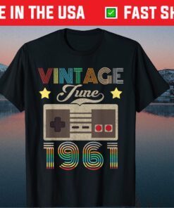 Vintage June 1961 60th Birthday Shirt 60 Year Old Classic T-Shirt