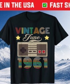 Vintage June 1961 60th Birthday Shirt 60 Year Old Classic T-Shirt