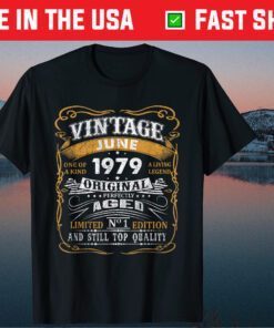 Vintage June 1979 42 Years 42nd Birthday Classic T-Shirt