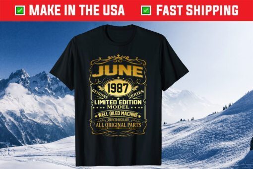 Vintage June 1987 32 Year Classic T-Shirt