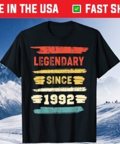Vintage Legendary Since 1992 Birthday 1992 Classic T-Shirt