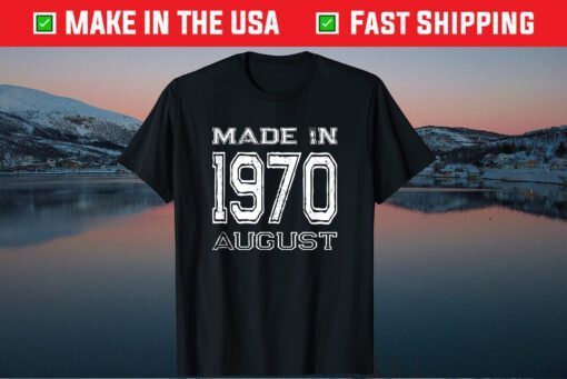 Vintage Made in August 1970 Classic TShirt