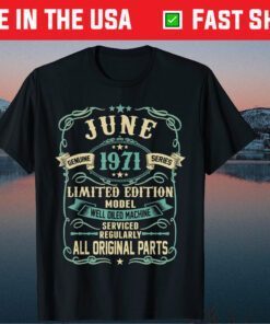 Vintage Made in JUNIO 1971 48th Years Old Birthday Classic T-Shirt