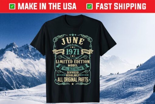 Vintage Made in JUNIO 1971 48th Years Old Birthday Classic T-Shirt