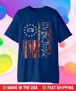 Vintage Old American Flag Patriotic 1776 We The People USA Classic T-Shirt