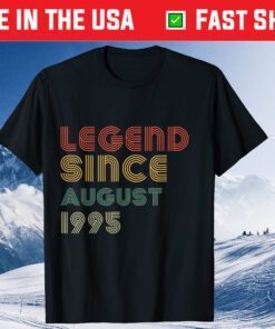 26th Birthday Vintage Legend Since August 1995 Classic T-Shirts