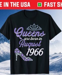 55 Years Old Birthday August 1966 55Th Birthday Unisex T-Shirt