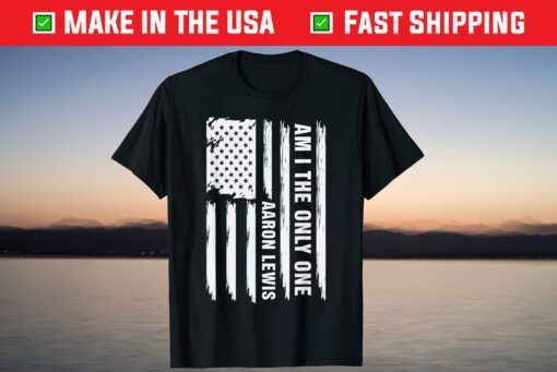 Am I The Only One Aaron LewisUSA Flag T-Shirt