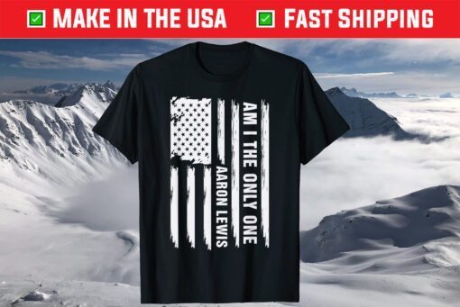 Am I The Only One Aaron LewisUSA Flag T-Shirt