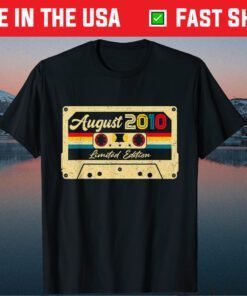 August 2010 11th Birthday Cassette Tape Us 2021 T-Shirt