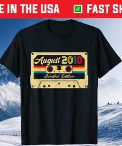 August 2010 11th Birthday Cassette Tape Us 2021 T-Shirt