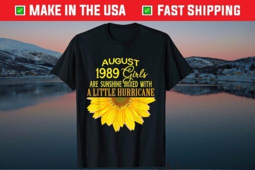 August Girls 1989 Sunflower 32th Birthday Classic T-Shirt