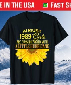 August Girls 1989 Sunflower 32th Birthday Classic T-Shirt