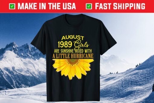 August Girls 1989 Sunflower 32th Birthday Classic T-Shirt