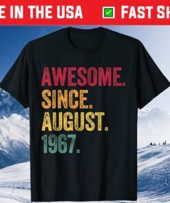 Awesome Since August 1967 54th Birthday 54 Years Old Classic T-Shirt