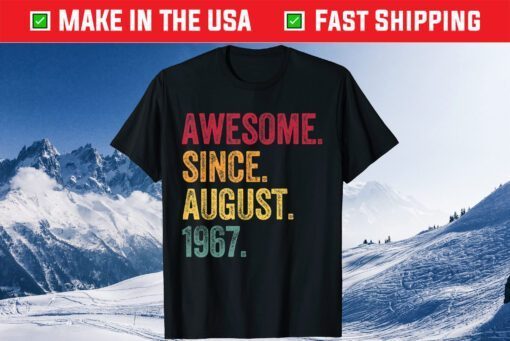 Awesome Since August 1967 54th Birthday 54 Years Old Classic T-Shirt