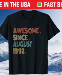 Awesome Since August 1992 29th Birthday Classic T-Shirt