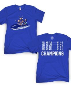 Back 2 Back Boat Tampa Bay Lightning T-Shirt