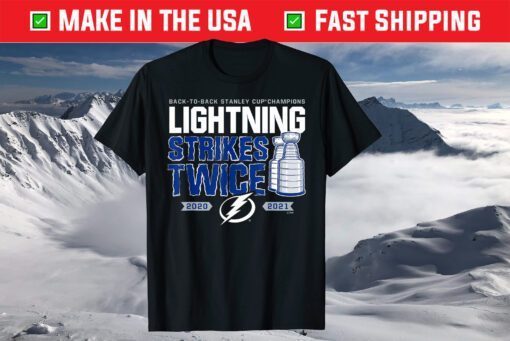 Back To Back Stanley Cup Champions Strikes Twice 2020-2021 T-Shirt