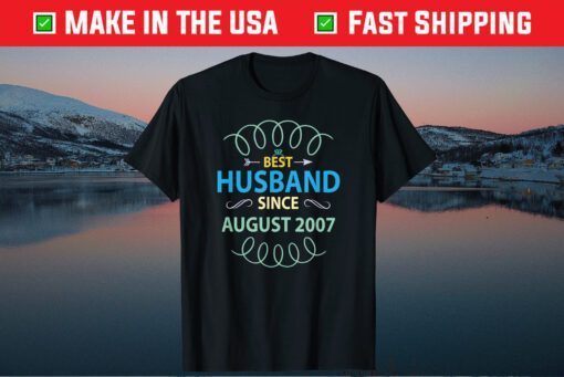 Best Husband Since August 2007, 14th Wedding Anniversary Classic T-Shirt