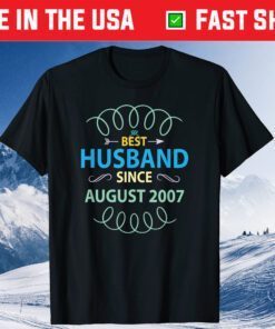 Best Husband Since August 2007, 14th Wedding Anniversary Classic T-Shirt